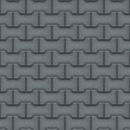 Seamless pattern of cobblestone pavement