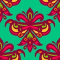 Seamless pattern for tiled surface