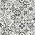 503_Seamless pattern of tiles. Vintage decorative design elements. Islam, Arabic, Indian, ottoman Royalty Free Stock Photo