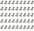 Seamless pattern with tilted roses