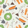 Seamless pattern tools for working in the garden