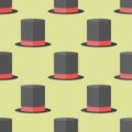 Seamless pattern with top hat