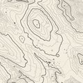 Seamless pattern. Topographic map background with space for copy Seamless texture. Line topography map contour