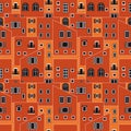 Seamless pattern - town