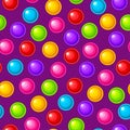 Seamless pattern, toy balls. Colorful sensory anti-stress toy for fidget pop it. Royalty Free Stock Photo