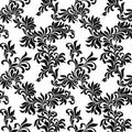 Seamless pattern. Tracery of floral abstract element on a white Royalty Free Stock Photo