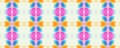 Seamless Pattern. Traditional American Textile. Seamless Ethnic African Print. Endless Watercolor Batik. Multicolor Lace Ikat. Royalty Free Stock Photo
