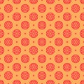 Seamless pattern with a Chinese prosperity symbol