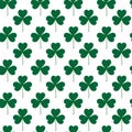 Seamless pattern of tree leaf clover. Color drawn design concept for backdrop or wallpaper and other