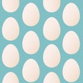 Seamless pattern trendy colors for Easter with egg