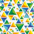 Seamless Pattern with Triangles. Abstract geometric background