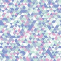 Seamless pattern of triangles. Isometric geometric texture.