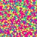 Seamless pattern of triangles. Isometric geometric texture.