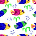 Neon seamless pattern