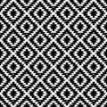 Seamless pattern Turkish carpet white black. Patchwork mosaic oriental kilim rug with traditional folk geometric ornament. Tribal