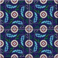 Seamless pattern . Turkish, Moroccan, Portuguese tiles, Azulejo, ornaments. Islamic Art. Royalty Free Stock Photo