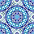 Seamless pattern . Turkish, Moroccan, Portuguese tiles, Azulejo, ornaments. Islamic Art. Royalty Free Stock Photo