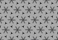 Vector hexagonal seamless pattern of monochrome twisted fiber.