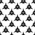 Seamless Pattern Unique Stylish Black Element Repeated Design Clothing Pattern Uses Design