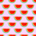 Seamless pattern. Watermelon. Use for t-shirt, greeting cards, wrapping paper, posters, fabric print Royalty Free Stock Photo