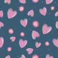 Seamless pattern Valentine`s Day