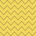Seamless pattern of various lines and zigzags illustration Royalty Free Stock Photo