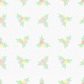 Seamless pattern vector of beautiful tiny flower bouquet.