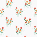 Seamless pattern vector of beautiful tiny flower bouquet. Royalty Free Stock Photo