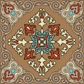 Seamless pattern.Vector. Delicate ocher ornament. Patterns on furniture, in the decoration of buildings, clothes.
