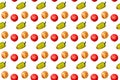 Seamless pattern vegetables on a white background Royalty Free Stock Photo