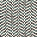 Seamless pattern with vertical braid ornament. Octagons tile background. Herringbone motif. Geometric wallpaper Royalty Free Stock Photo