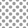 Large dots with stripes vector background pattern design Royalty Free Stock Photo