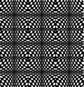 Seamless pattern. Large to small geometric Rectangular square shape in black and white Royalty Free Stock Photo