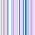 A seamless pattern of vertical stripes of different widths, made in shades of pink and blue with the addition of white and yellow Royalty Free Stock Photo