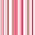 A seamless pattern of vertical stripes of pink and carmine color alternating with white and brown. Bright striped print