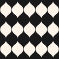 Seamless pattern, vertical wavy shapes, big ellipses. Royalty Free Stock Photo