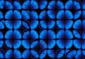 A seamless pattern of vibrant blue butterfly wings, likely Morpho species, arranged in a grid Royalty Free Stock Photo
