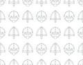 Seamless pattern with viking combat helmets