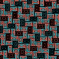 Seamless pattern with Vintage Cassette Tapes Royalty Free Stock Photo