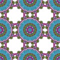 Seamless pattern. Vintage decorative elements. Hand drawn background. Islam, Arabic, Indian, ottoman motifs.