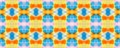 Seamless Pattern. Vintage Geometric Wallpaper. Seamless Ethnic African Print. Endless Watercolor Batik. Multicolor Lace Ikat. Royalty Free Stock Photo