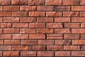 Seamless pattern vintage red brick wall background  of red color .  Old Red stone blocks texture Natural red bricks wall . Royalty Free Stock Photo
