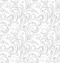 Seamless pattern. Vintage style background with floral ornaments.