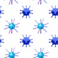 Seamless pattern with viruses Royalty Free Stock Photo