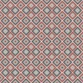 Seamless pattern in vivid colors. Repeated squares and rhombuses bright ornamental abstract background.