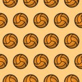 Seamless pattern volleyball Royalty Free Stock Photo