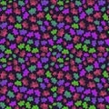 Seamless pattern with volumetric color stars