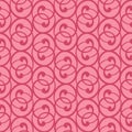 Seamless pattern with Volutes in 2 colors