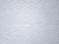 Seamless pattern wall tile with geometric cube shape white color in bathroom real wall,Background texture.