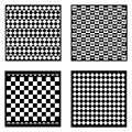 Seamless pattern wallpaper background black and white Vector Illustration Royalty Free Stock Photo